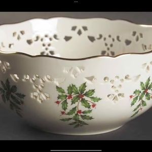 Lenox Holiday Candy Bowl